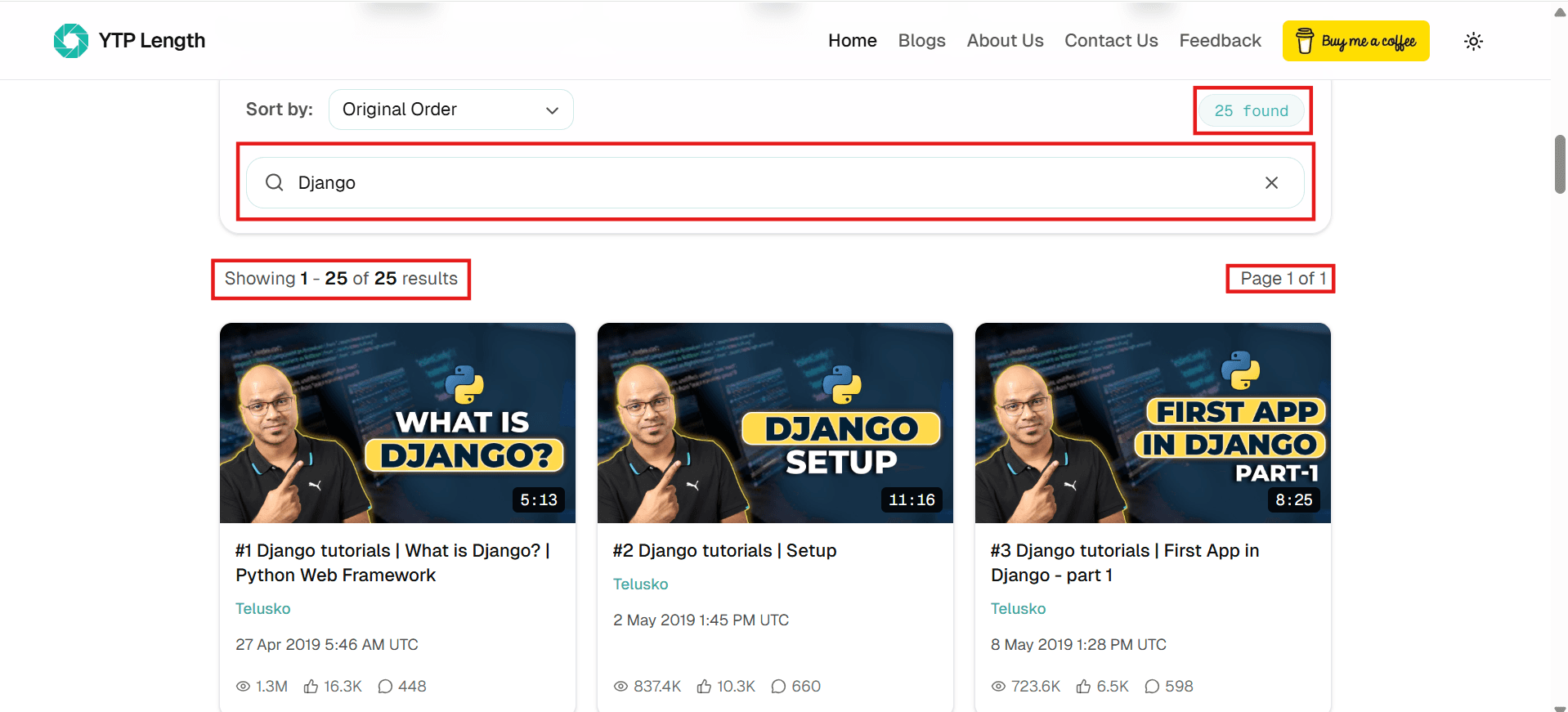 Search for videos